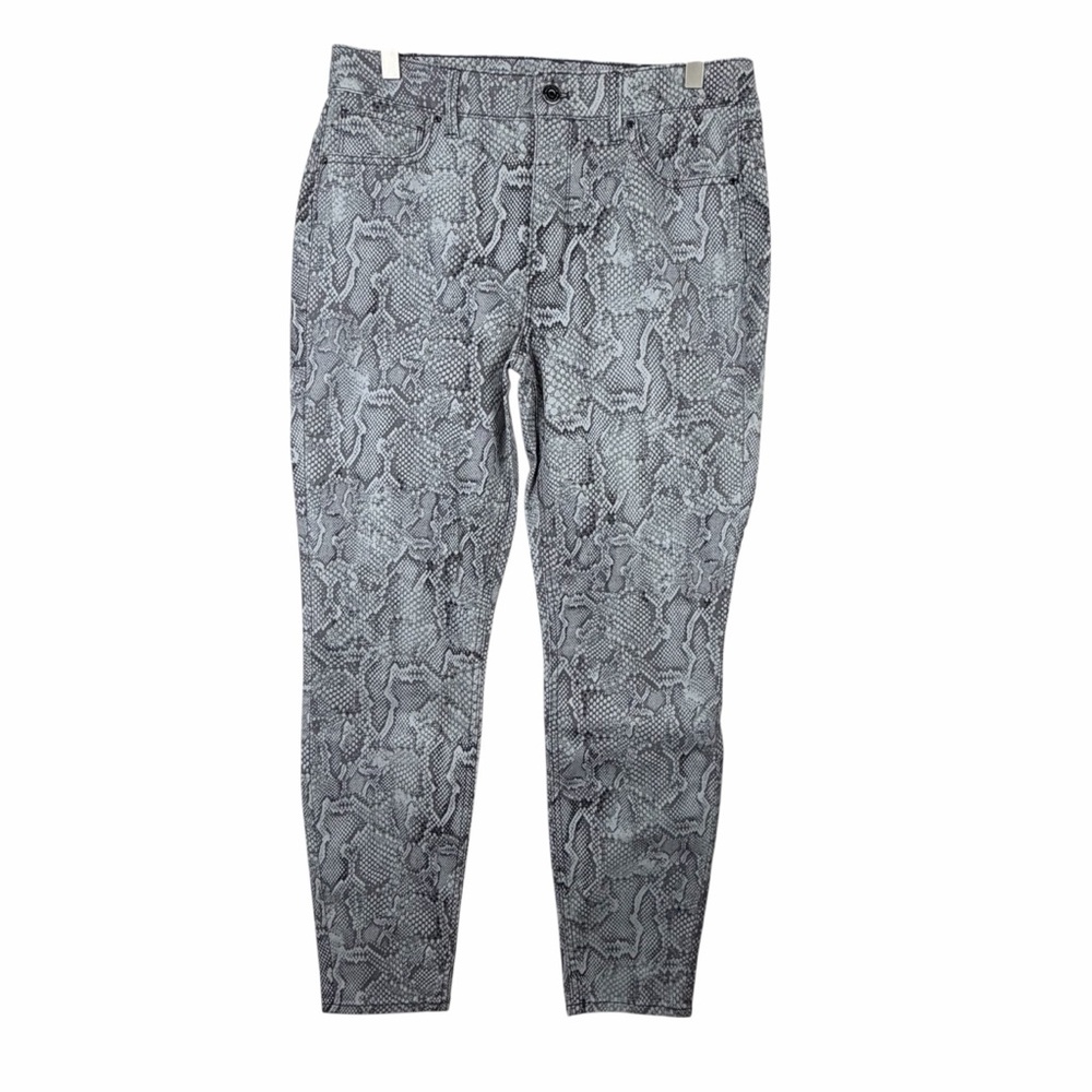 NWT The High-Rise‎ Skinny Sculpt Snakeskin Jeans Size 8 - Picture 3 of 10